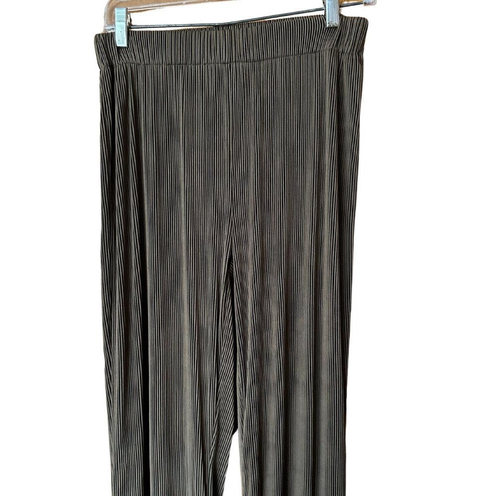 CIDER High-Waisted Stretch Ribbed Pants
